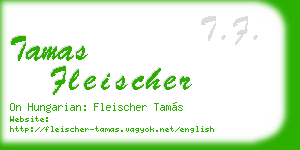 tamas fleischer business card